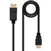 Nano Cable NANOCABLE 10.15.4301 - Cavo convertitore da Displayport a HDMI, Displayport/maschio - HDMI/MASCHIO, nero, 1 m
