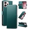 Yunubeyii Cover Libro per Oppo Reno15 F/FS,Verde | Blocco RFID,Luxury PU Pelle,Portafoglio,Card Holder,Magnetic Phone Custodia,Kickstand,Protettiva,Antiurto
