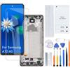H&LYCYJ Display Schermo per Samsung Galaxy A72 4G TFT A725F A725F/DS A725M A725M/DS LCD Schermo Kit di Ricambio Assembly (Nero con Cornice, Senza impronte digitali)