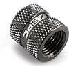 XSPC G1/4 18mm Raccordo femmina a femmina - Chromo nero V2