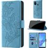 CaseGla Cover per Oppo A53s 4G / A11S, Azzurro | Blocco RFID, Portafoglio Pelle PU, Flip Libro, Porta Carte, Magnetica Libretto, Antiurto Protezione Completa