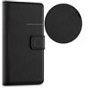 Generico Custodia compatibile con HUAWEI P9 LITE (5.2) / VNS-L23 VNS-L21 VNS-L31 protezione COVER STAND flip LIBRO magnetica GEL TPU case matte portafoglio porta carte eco pelle taschinbi vano card (Nero)