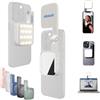 Aputure Amaran Go - Luce magnetica per telefono per selfie, doppia sorgente luminosa LED con specchio regolabile CCT 2700K-6500K, ricaricabile per selfie, trucco, videoconferenze, TikTok, per iPhone e Android