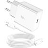 iMangoo 60W USB C Caricatore PD 3.0 Caricabatterie per Samsung S26 Ultra,60W USBC Presa Carica Alimentatore Tipo C Spina Ricarica Adattatore con 1M Cavo per Galaxy A17 A16 A57 A37 A26 A36 A56 S25 S24 bianco