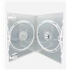Dragon Trading® - 25 custodie doppie per CD/DVD/Blu Ray, 14 mm, trasparente, per 2 dischi