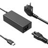 HSXIRQA Chromebook Caricatore USB Tipo C 45W Compatibile Con Lenovo Acer HP Dell Asus Samsung Google Pixel Huawei Chromebook MateBook Portatile Alimentatore Adattatore
