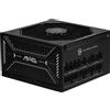MSI MAG A850GLS PCIE5 Alimentatore per PC silenzioso, 850W, ATX, 80 Plus Gold, ATX 3.1, compatibile PCIe 5.1, cavi goffrati, connettore nativo 12V-2x6 bicolore