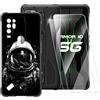 ESACMOT Custodia TPU Stampata + 2 Pellicole in Vetro Temperato Compatibili con Ulefone Armor 10 5G, Cover Artistica Slim Antigraffio Antishock, Protezione Totale