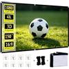PANYI Telo Per Proiettore Schermo di Proiezione Projector Screen Telo Bianco Per Proiettore Adatto per Campeggio Home Theater Casa, Scuola Conferenze e Altre Occasioni