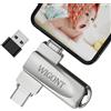 WIGONT Chiavetta USB 256GB, Pendrive lphone per i0S/Android/PC, Con Adattatore USB Separato. Robusta e Compatta Pendrive lphone per Salvare più Foto e Video. Non è Necessaria un'APP