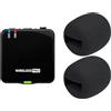 SOULWIT 2 Pezzi Schiuma Microfono Pop Filter per RODE (RØDE) Wireless GO I/GO II (Go2)/PRO/ME Microfoni, Protezione Copertura in Spugna Mic Parabrezza - Nero