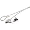 Hama Cavo di Sicurezza per Notebook con Chiusura a Chiave, 1.8 m, Grigio