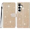 SEHEYA Cover per Samsung Galaxy S9 Plus / S9+ Custodia Portafoglio a Libro Brillantini Diamante Fibbia Chiusura Magnetica Borsa Glitter PU Pelle Porta Carte Cavalletto Caso, Oro