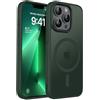CACOE Custodia per iPhone 13 Pro Max Antiurto,Antigraffio,Cover Posteriore Magnetica,Semitrasparente