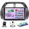 Rimoody Autoradio per Toyota RAV4 2001-2006 Wireless Carplay Android Auto You-Tube Vi-Link Bluetooth FM/RDS DSP EQ, 9 Pollici Touchscreen Radio 2 Din avec Mirror Link USB SWC Telecamera Posteriore