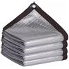 LLXNQ026 2x5m Rete ombrellante con occhielli Telo ombreggiante Protezione UV Isolamento termico Rete parasole in alluminio,Telo Parasole Traspirante per balcone, giardino,terrazza,auto e piante