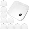 Generico Cloche da Giardino in Plastico 10 Pezzi Massimo Passaggio Luce e Controllo Flusso Aria, Copertura Protettiva per Piante per Orto e Giardino