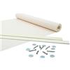 Giuri Tessuti - Fasce in PVC Microforato Mesh per Copertura ad Onda di Gazebo e Pergola - Telo ombreggiante ignifugo (Champagne, 45x650cm)
