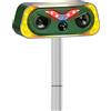 YRHWS Spaventatore per gatti ad ultrasuoni, a energia solare, per animali domestici, 2 modalità, a ultrasuoni, IP68, impermeabile, con sensore di movimento a LED, per allontanare gatti, cani, martore
