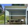 TENDAGGIMANIA Tenda Crystal PVC Trasparente Impermeabile - Tende da Esterno Antipioggia e Antivento Misura 250CM x 200CM - con Guide Laterali Antivento e cassonetto -Modello Libeccio