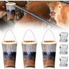 Mineup 3 Pezzi Trappola per Antimosche da Interno Esterno,Cattura Mosche con Alimenti, Sacchetti per trappole per mosche,Acchiappa Mosche per giardino, fattoria, stalla per cavalli all'aperto