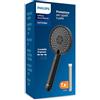 Philips Water Filtration Showerhead, Protezione per capelli e pelle, Rimuove efficacemente cloro e altre particelle di grandi dimensioni, Tre modalità di getto, Capacità del filtro di 1 mese, NERO
