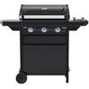 Campingaz Barbecue a Gas Compact 3 LS Dualgas con fornello Laterale | 7,5 kW | Carrello Grill a Gas con 3 bruciatori | Sistema a Doppia Alimentazione: Gas Naturale e GPL | Coperchio con termometro