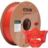 eSUN Filamento PLA 1,75 mm, filamento modificato per stampante 3D PLA, precisione dimensionale +/- 0,03 mm, bobina da 1 kg (2,2 libbre) Filamento di stampa 3D per stampanti 3D (C-Rosso)