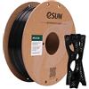 eSUN Filamento PLA 1,75 mm, filamento modificato per stampante 3D PLA, precisione dimensionale +/- 0,03 mm, bobina da 1 kg (2,2 libbre) Filamento di stampa 3D per stampanti 3D (A-Nero)