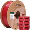 eSUN Filamento PLA 1,75 mm, filamento modificato per stampante 3D PLA, precisione dimensionale +/- 0,03 mm, bobina da 1 kg (2,2 libbre) Filamento di stampa 3D per stampanti 3D (H-Rosso fuoco)