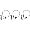 4 pezzi microfono auricolare microfono auricolare cablato microfono per