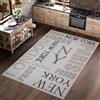 Sxakswol Tappeto Salotto New York Pelo Corto Tappeto Camera da Letto 3D Londra Tappeti da Soggiorno 100x150 cm Antiscivolo Lavabile per Cucina, Corridoio a2489