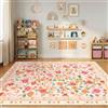 INOVADAY Tappeto Lavabile 150x210 cm Rosa/Beige Tappeto da Soggiorno