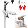 Poweka Apriscatole da Banco da 59 cm, Apriscatole da Tavolo in Acciaio per Cucina Professionale, Apriscatole Manuale per Ristoranti Hotel