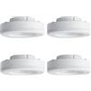 SEBSON lampadina LED GX53 2,5 W 450 lm bianco caldo 3000 K classe di efficienza energetica A, sostituisce alogena 40 W, lampada LED piatta Ø 73 x 27 mm, 230 V, set da 4