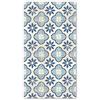 Panorama Tappeto in Vinile - Tappeti in PVC Grandi - Tappeto da Cucina, Corridoio e Soggiorno - Modello Cudillero Blu 60x110 cm