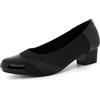 Ortho+rest Scarpe Eleganti Donna per Alluce Valgo con Tacco Basso - Loafer Ortopediche Slip-on (40,Black)