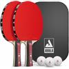 JOOLA Team Advanced, set da ping pong, 2 racchette da ping pong + 3 palline da ping pong + custodia da ping pong, 6 pezzi