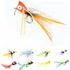 Generic Fly Dry Fly Kit Foam Float Fly Fishing Bass Popper Fly Fishig Lure Handmade Insetti Biomimetici Mosca Amo per la Mosca Set Legatura di Insetti Topwater Panfish Bait Bugs Trota Bobber Lure Bluegill