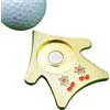 Generic Supporto per l'allineamento del putt, 5,84 cm x 5,33 cm x 0,4 cm, strumento di precisione per allenamenti divot, marcatore per palline, allenamento di torneo, accessorio per donne e uomini, facile da