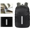 yeeplo Copertura antipioggia per zaini e cartelle, 15-90 l, con catarifrangenti e cinghie antiscivolo con fibbia a croce per escursionismo, ciclismo, campeggio, (nero, M: 40L-50L)