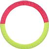 DRUNA Portacerchi Custodia per Cerchio Ginnastica Ritmica Indigo | Taglia Universale 60-90 cm | Ideale per Gare e Allenamenti (Giallo-Rosa)