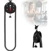 SXQYCH Trainer Portatile con Corda Infinita, Allenatore di Corda Senza Fine, Resistenza Massima fino 20 kg, Aumenta Forza Muscolare Braccia e Tronco, Allenando Bicipiti(Black)