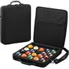 LPACXBYD Custodia Biliardo 22 Griglie Borsa for palline da biliardo viaggio for Scatola di immagazzinaggio in spugna imbottita portatile impermeabile Snooker Accessori for organizer