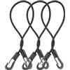 CHILDWEET Cinghia Elastica Ganci per Barche 3 Unitá, Corda in Gomma 4mm Resistente e Pratica, per Kayak in Ambienti Esterni e Moli