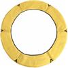 Jiuvaso Tappeto di Trampolino Protezione Bordo Imbottita Copertura Molle Antiscivolo con Imbottitura EPE per Trampolini Rotondi Adatto Bambini Gioco Esterno, Giallo, 1.5M