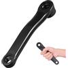Alasum Pedivella Resistente Nero in Lega di Alluminio per Bicicletta Perno Quadro Orizzontale Adatta a Biciclette Fixed Gear e Pieghevoli