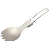Générique Utensile Titanio - Spork 135 x 37 mm, cucchiaio 15 g compatto | senza rivestimento resistente durevole e sicuro, pratico, trekking picquenique bivouac borsa tenda forchetta coltello per
