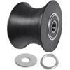 Generico Elliptical Trainer Roller - Aluminum Polyurethane S 6.2x5.05cm | Exercise Machine Wheel, Quiet Replacement Roller, Pre Assembled Fitness Equipment Part, Smooth Running Wheel | Indoor Exercise