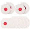 CHILDWEET Bersagli da Tiro in Microfibra Bianco Cuore Rosso 10 Pezzi per Allenamento Professionale Leggeri e Facili da Usare